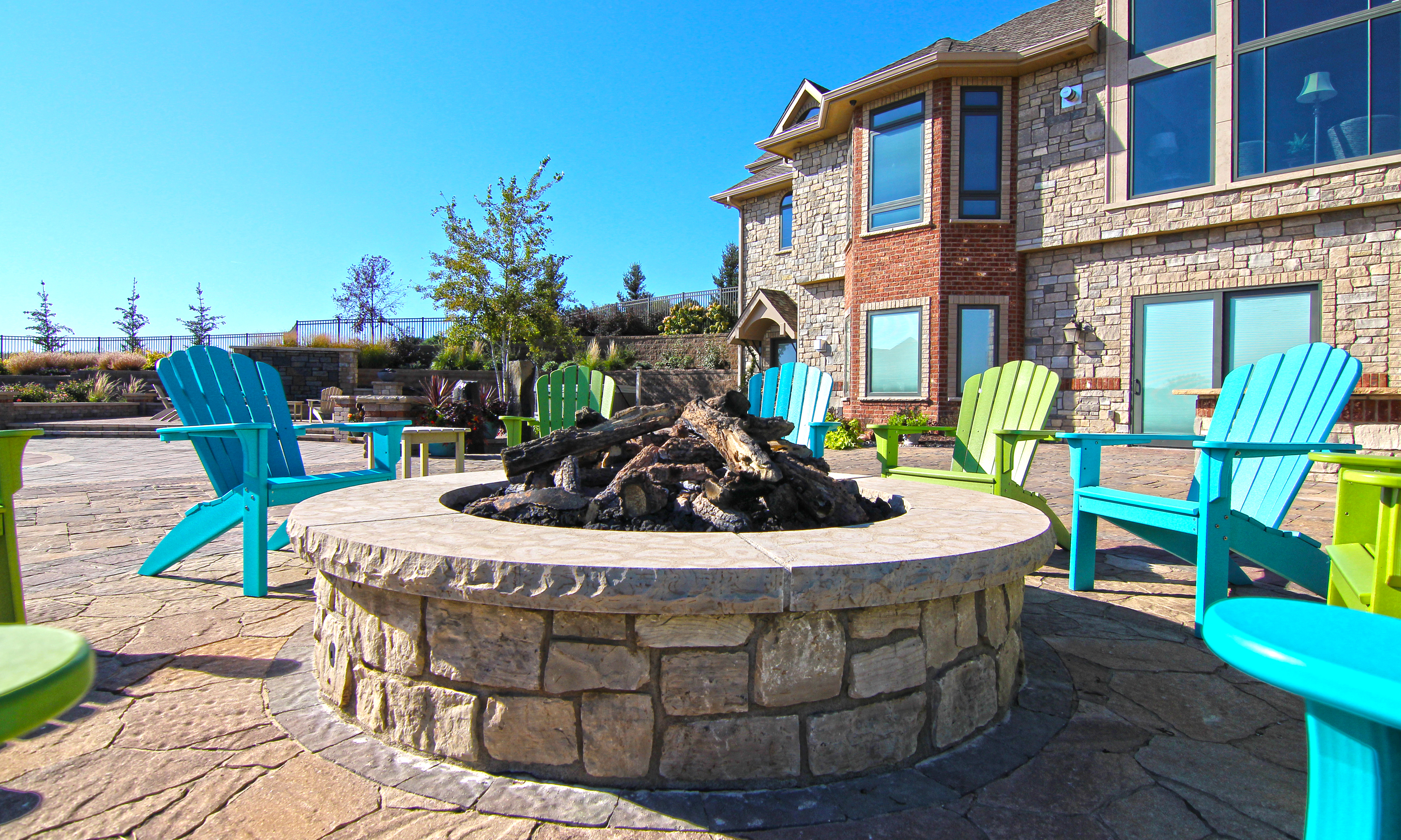 Fire Features Indigenous Landscaping Omaha Ne