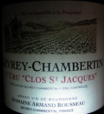 Gevrey-Chambertin 1er Cru "Clos Saint-Jacques" 2010 A.ROUSSEAU Rouge