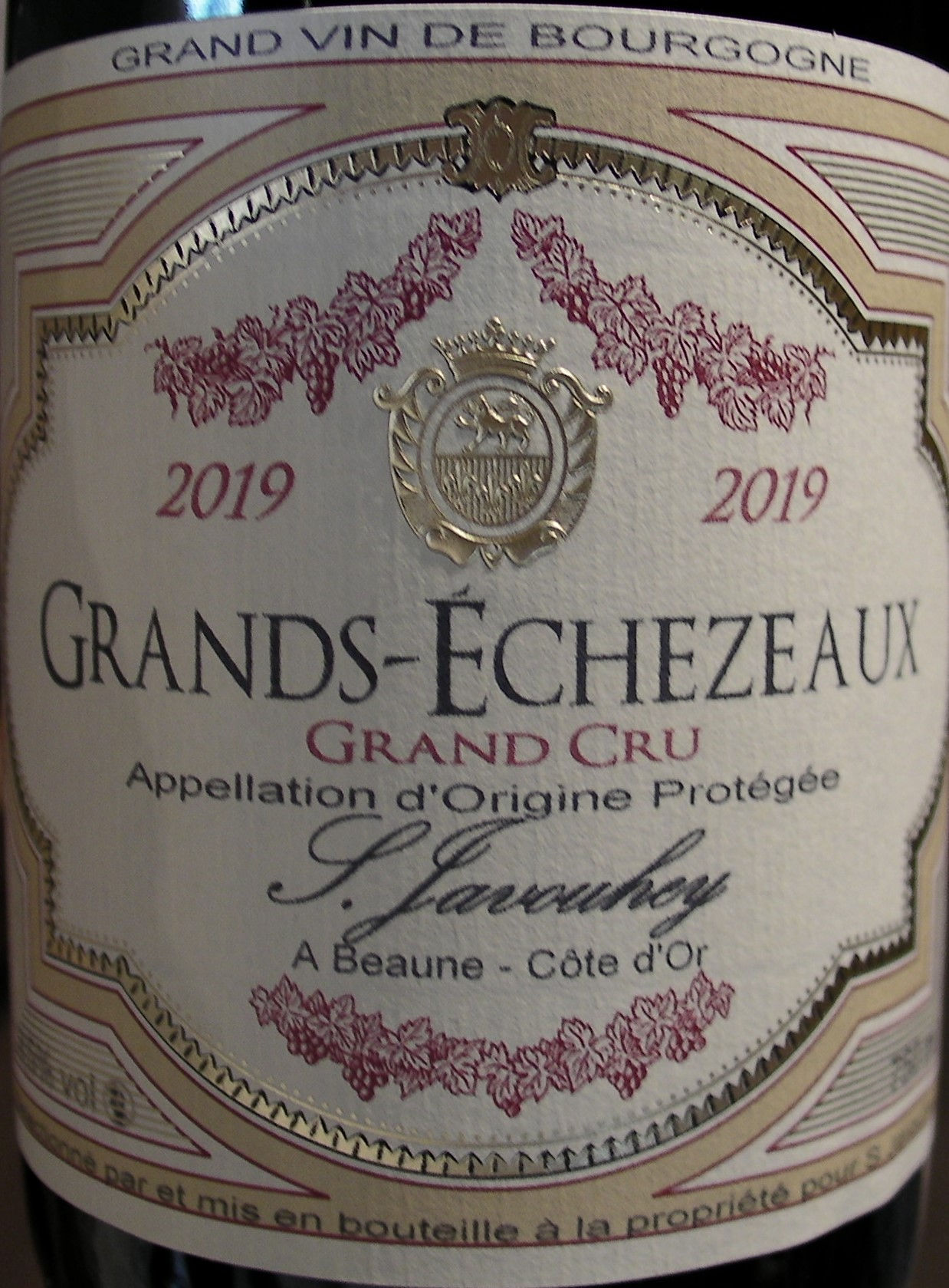 Grands-Echézeaux Grand Cru 2019 S.JAVOUHEY Rouge