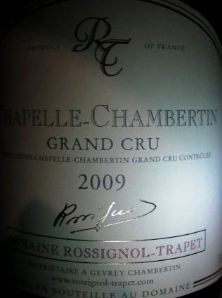 Chapelle-Chambertin Grand Cru   2009 ROSSIGNOL-TRAPET Rouge
