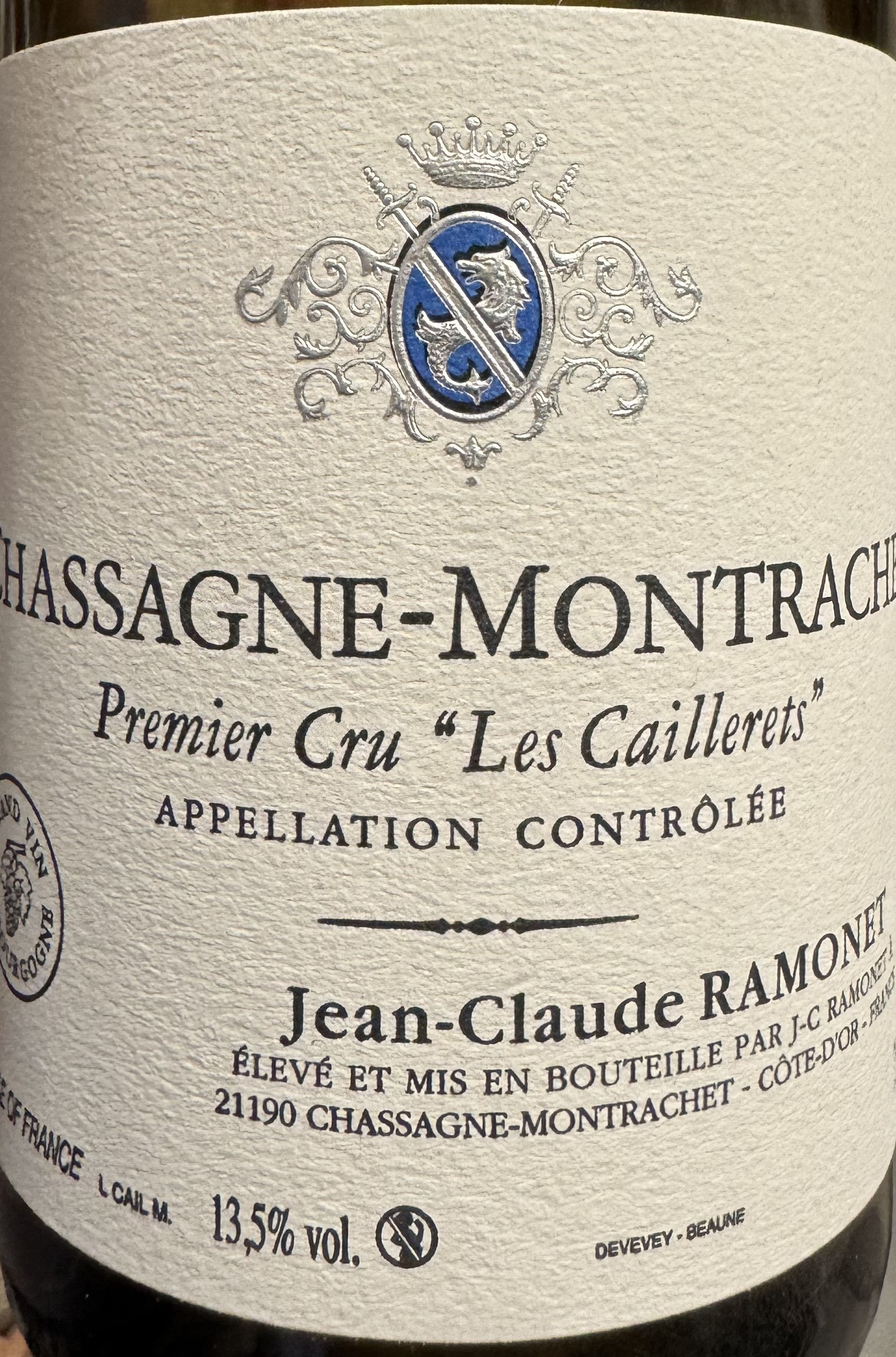 Chassagne-Montrachet 1er Cru "Caillerets" 2021 RAMONET Blanc