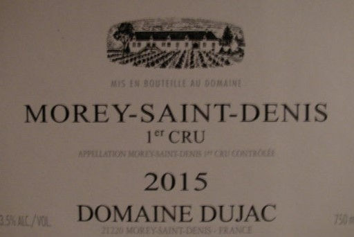 Morey-Saint-Denis 1er Cru 2015 DUJAC Rouge
