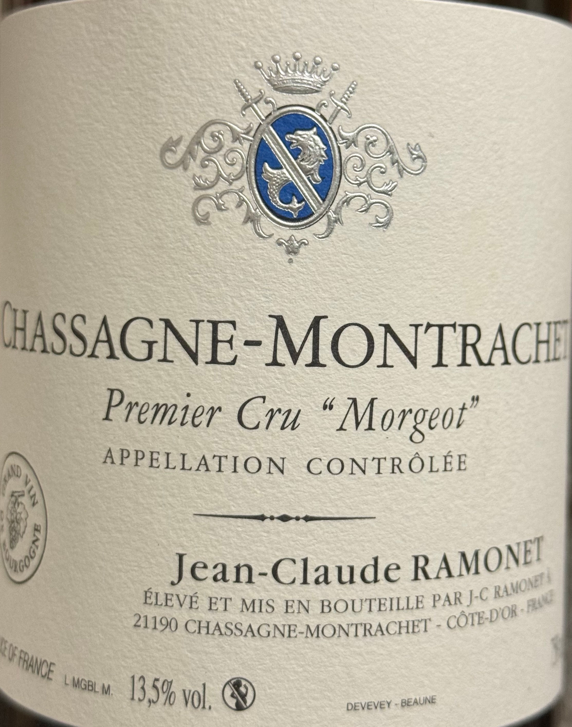 Chassagne-Montrachet 1er Cru "Morgeot" 2023 RAMONET Blanc
