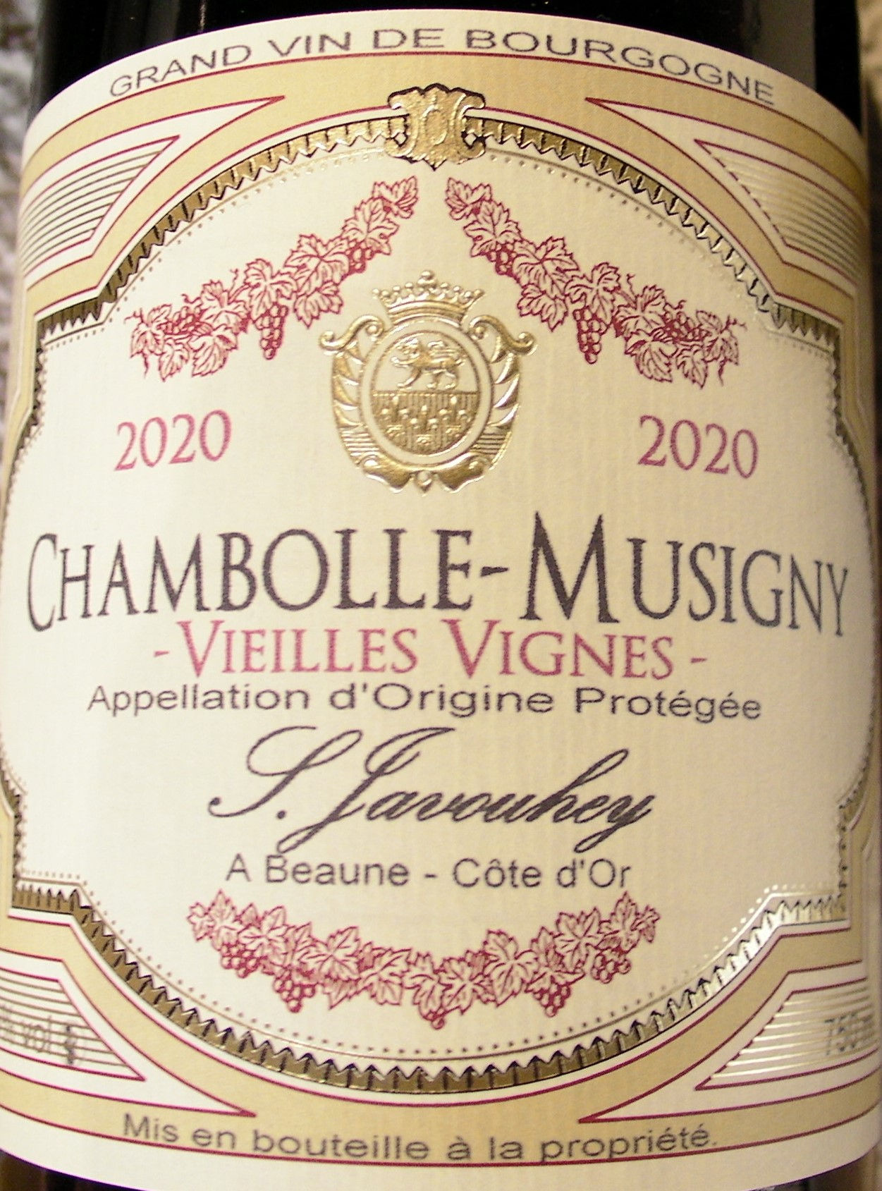 Chambolle-Musigny    2020 S.JAVOUHEY Rouge