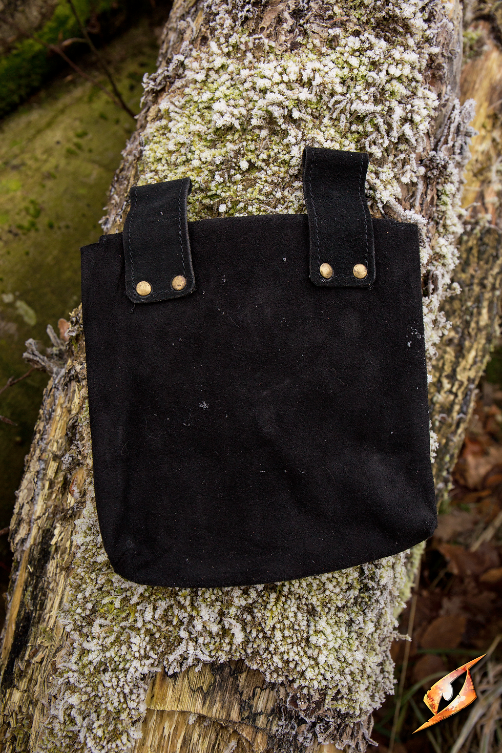 Miniaturbild: Dünne Velourledertasche Klein