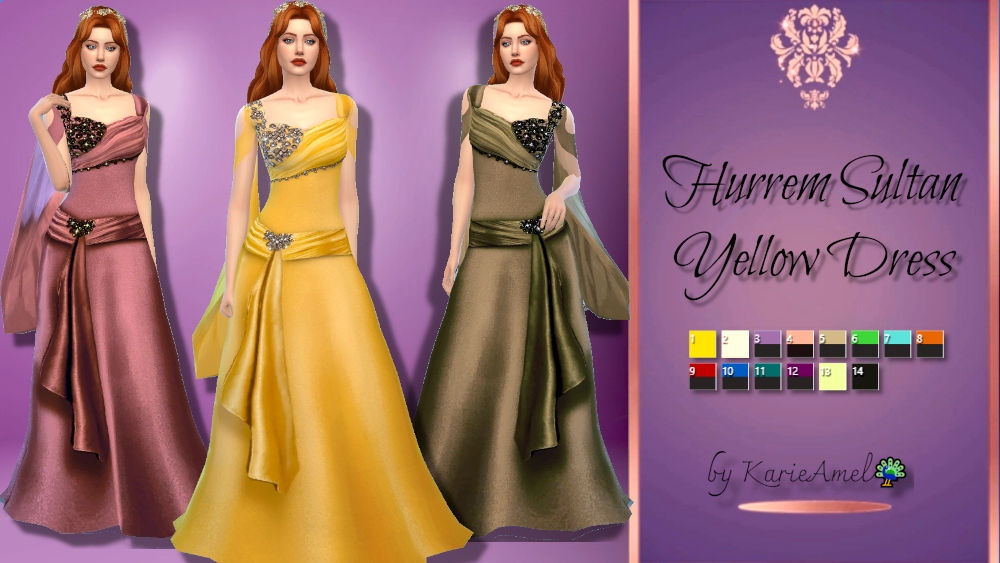 💝 Hurrem Sultan Yellow Dress💛