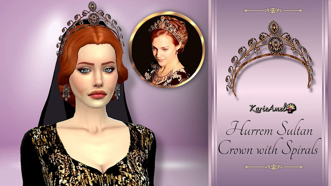 👑Hurrem Sultan Crown with Spirals👑

