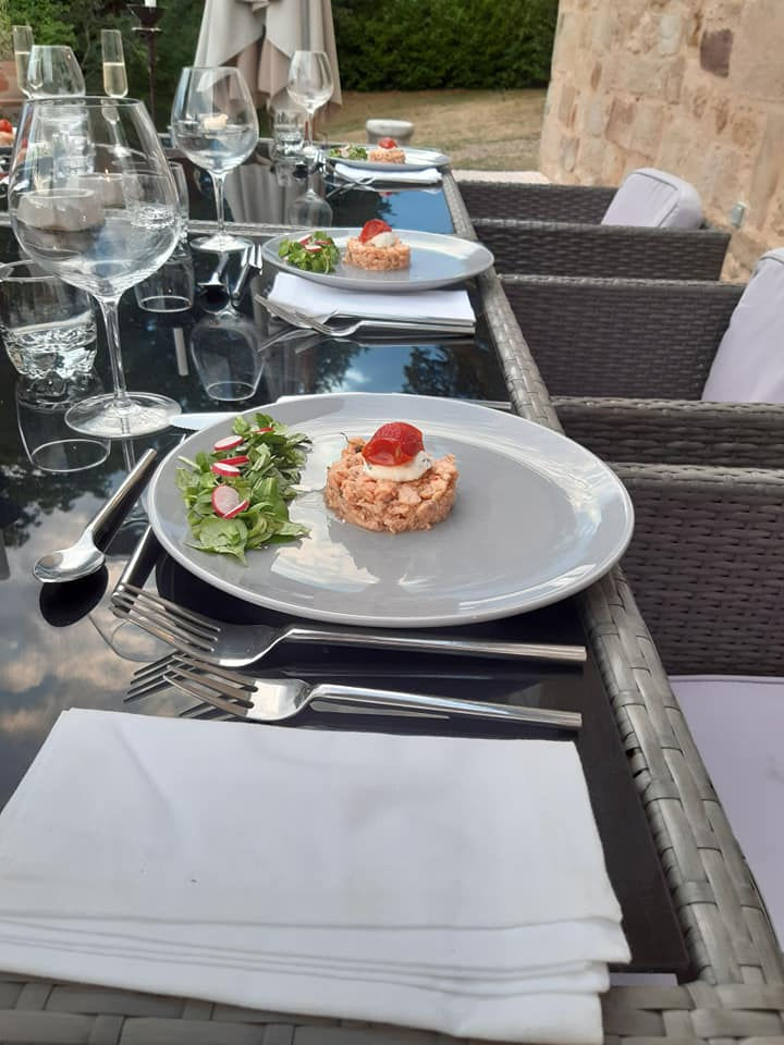 Arranged Food and Objects