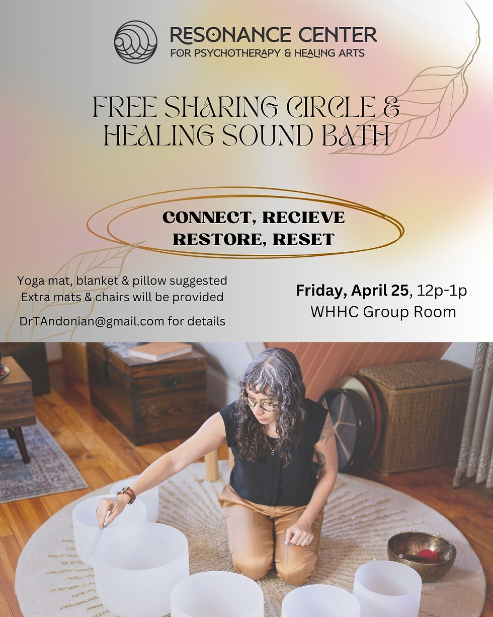 Free Sharing Circle & Healing Sound Bath