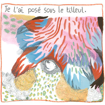 Félix Rouxel. Bébé troglodyte. Case 2. Gouache et crayon sur papier. 15x15cm. Automne 2024