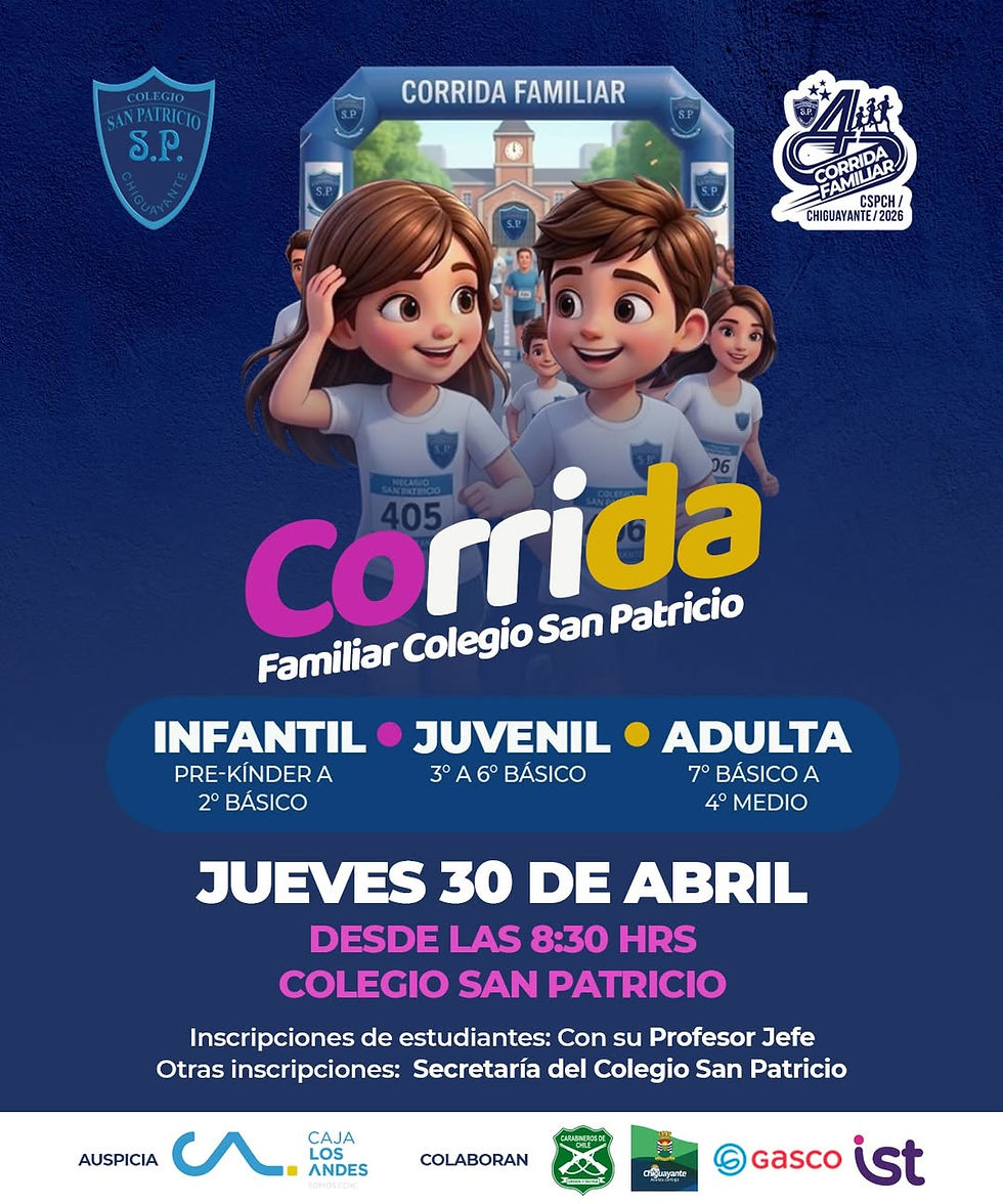 RECORDATORIO: 4° Corrida Familiar Patriciana