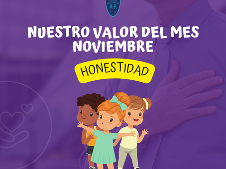 Valor del Mes de Noviembre: HONESTIDAD
