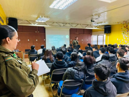 Carabineros de la 7ª Comisaría de Chiguayante refuerzan la prevención y seguridad en el Colegio San Patricio