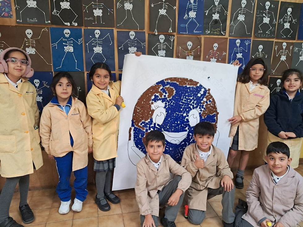 Estudiantes de 1° y 2° Básico celebran el Día de la Tierra
