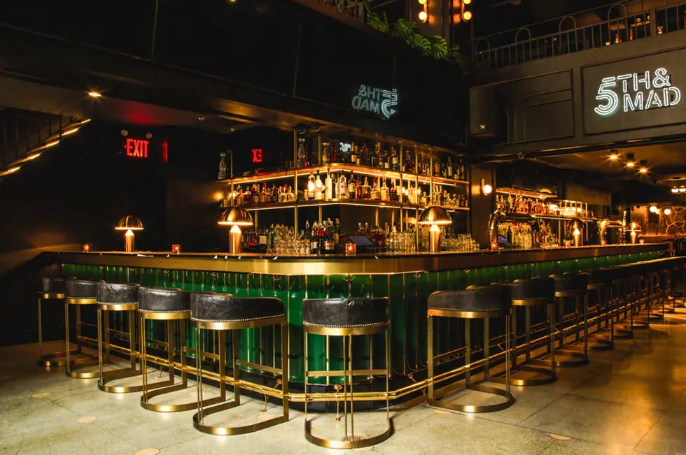 View of the bar at 5th&Mad