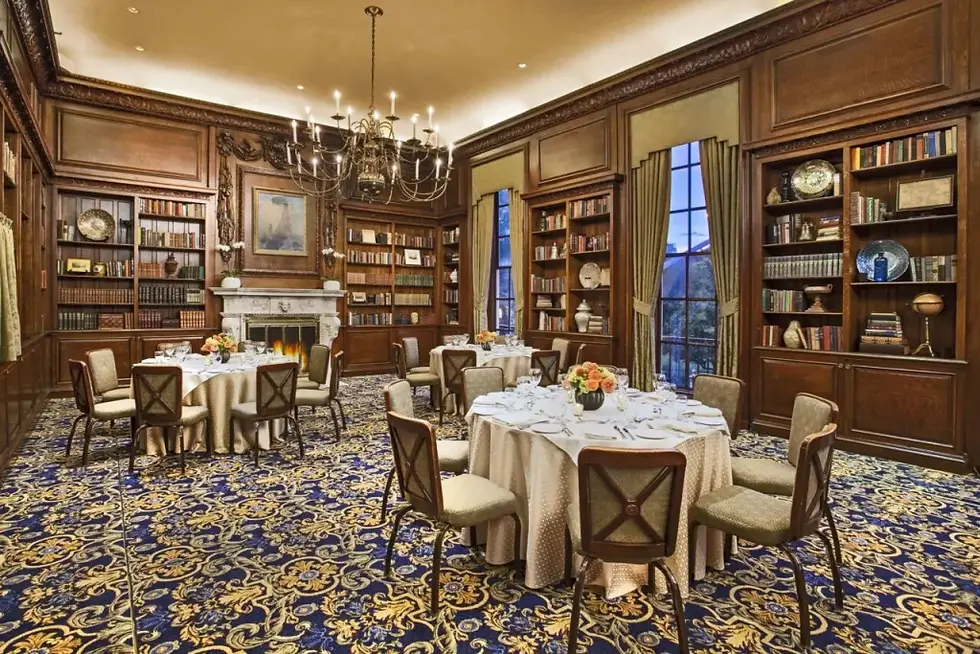 The elegant view from inside of Hampshire House