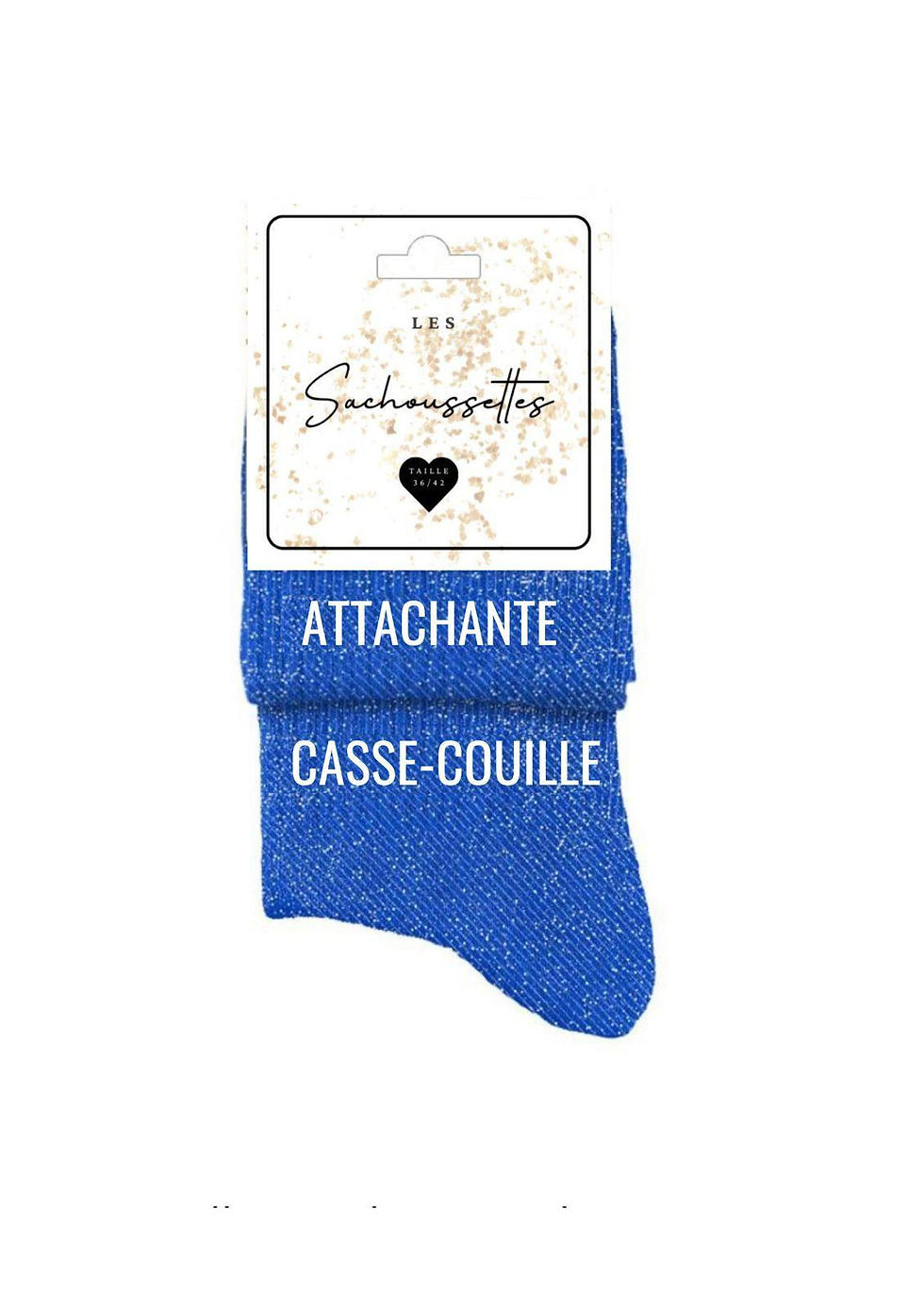 Paire de chaussettes motif : Attachante / Casse-Couille