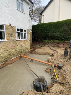 Alpha Crete domestic concrete installation at an exterior site
