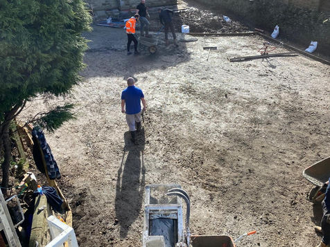 Concrete installation at a residential property in Yorkshire. 