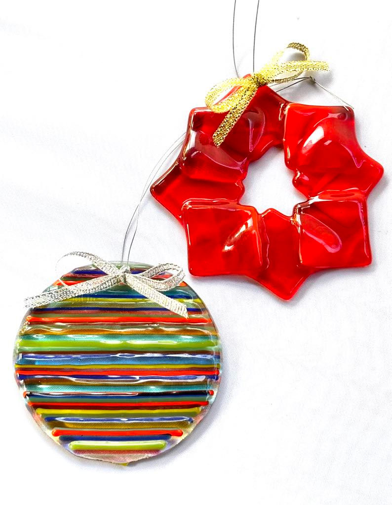 Christmas Ornaments- a fused glass workshop for adults ($90) 