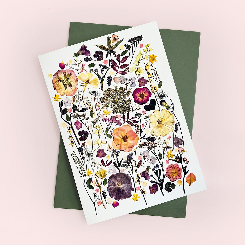 Thumbnail: Pink Floral Greeting Card