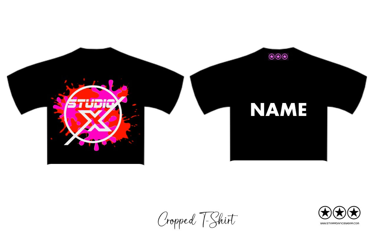Studio X Splash Edition - Cropped T-Shirt (Pink/Red)