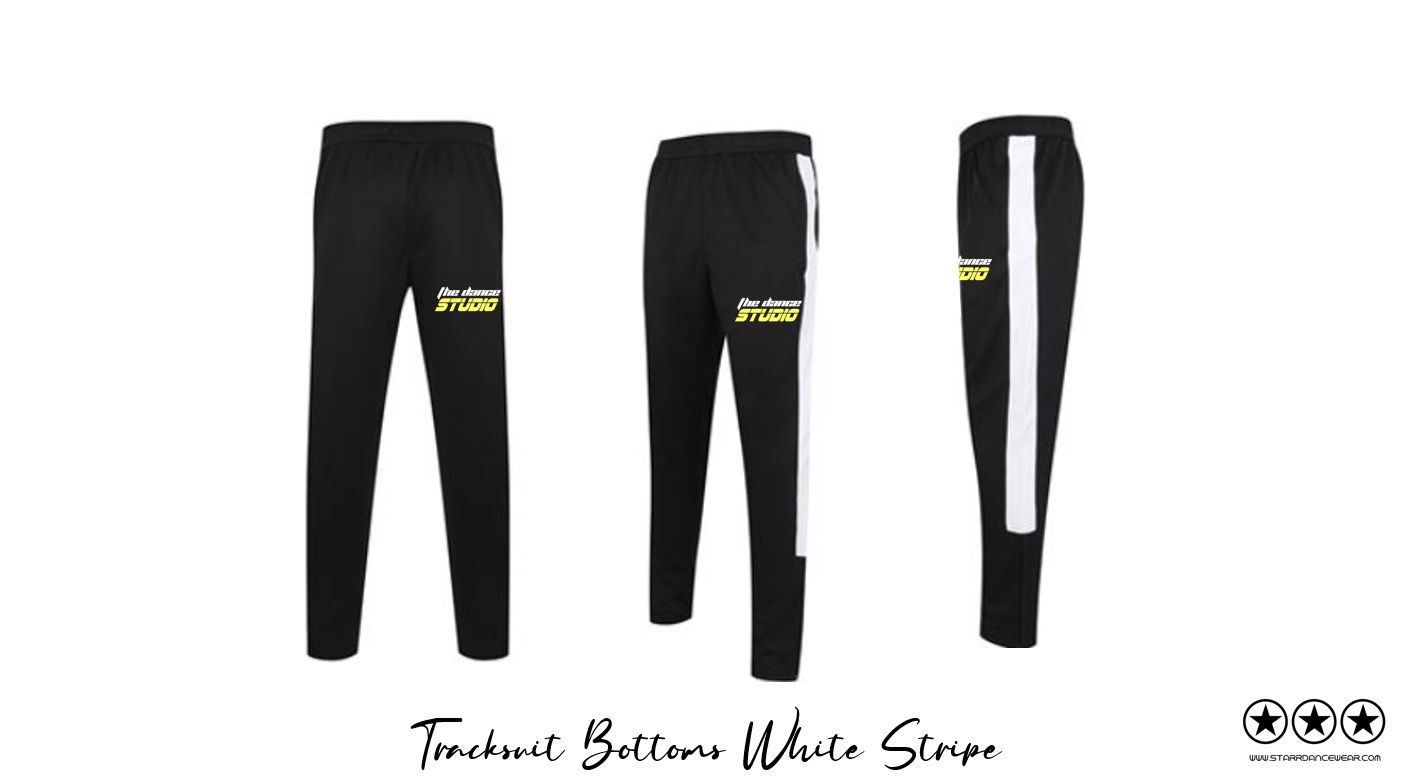 The Dance Studio - Tracksuit Bottoms (White Stripe)