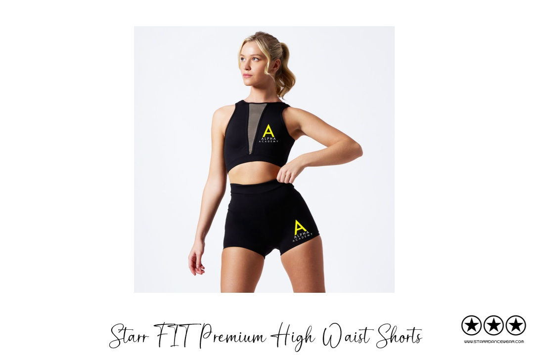 Alpha Academy - Premium FIT High Waist Shorts (Black)