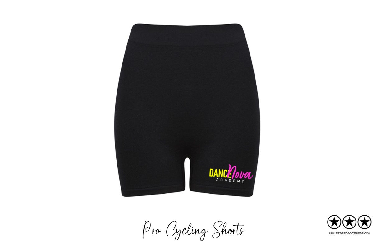 Dance Nova - Cycling Shorts -(Pink/Yellow)