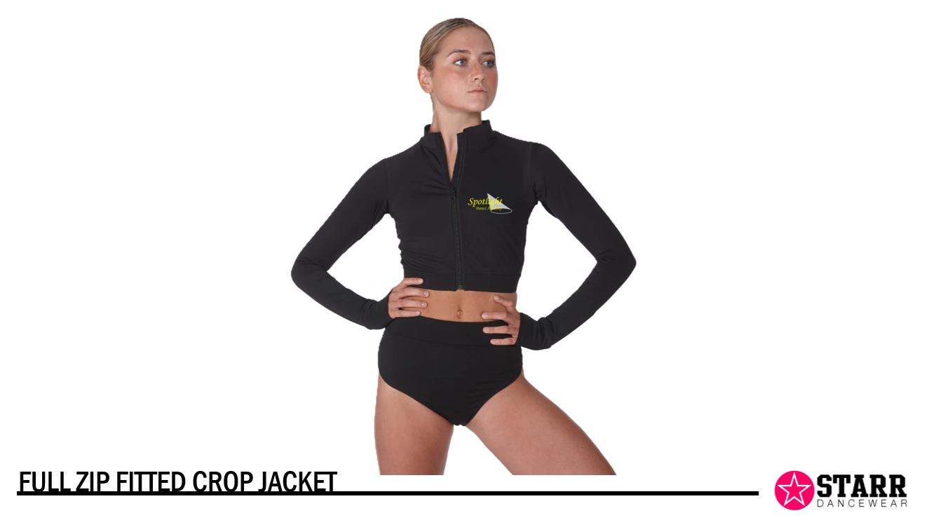 Spotlight Dance Academy - Full Zip Cropped Jacket