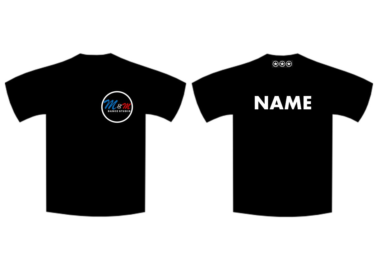 M&M Dance Studio - Full T-Shirt (Small Print)
