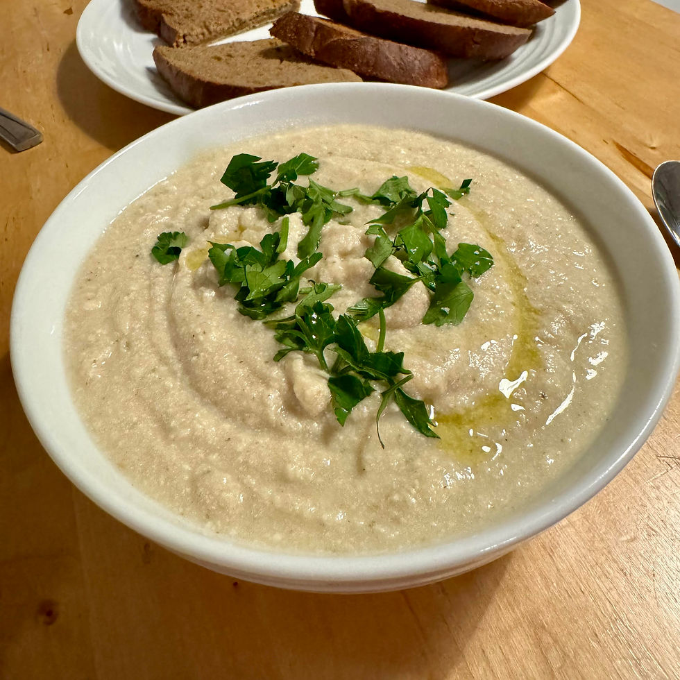 Vegan High Protein Creamy Cauliflower Soup