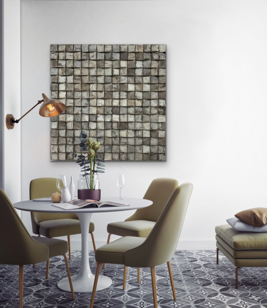 Thumbnail: Taupe blocks & strokes - Suus Kooijman