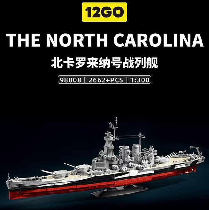 12GO 98008 - The North Carolina Schlachtschiff, Kriegsschiff