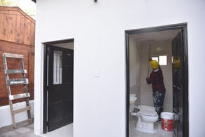 Avanza la construcción de módulos húmedos en barrio ATE