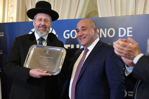 Manzur recibió al Gran Rabino de Israel