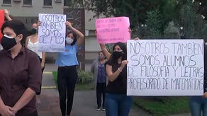 Estudiantes de Filosofía y Letras protestaron en esa Facultad