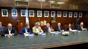 Firmaron un convenio para obras hídricas y la creación de un Parque Universitario