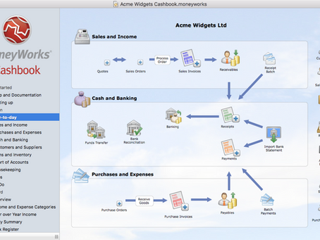 Free accounting software - MoneyWorks CashBook