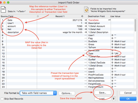 Import journals into accounting software