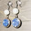 Thumbnail: Clear Agate & Blue Lace Jasper, Dangle Earrings 