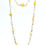 Thumbnail: Yellow Agate Swarovski Crystal Silver and Gold Necklace & Bracelet Set 