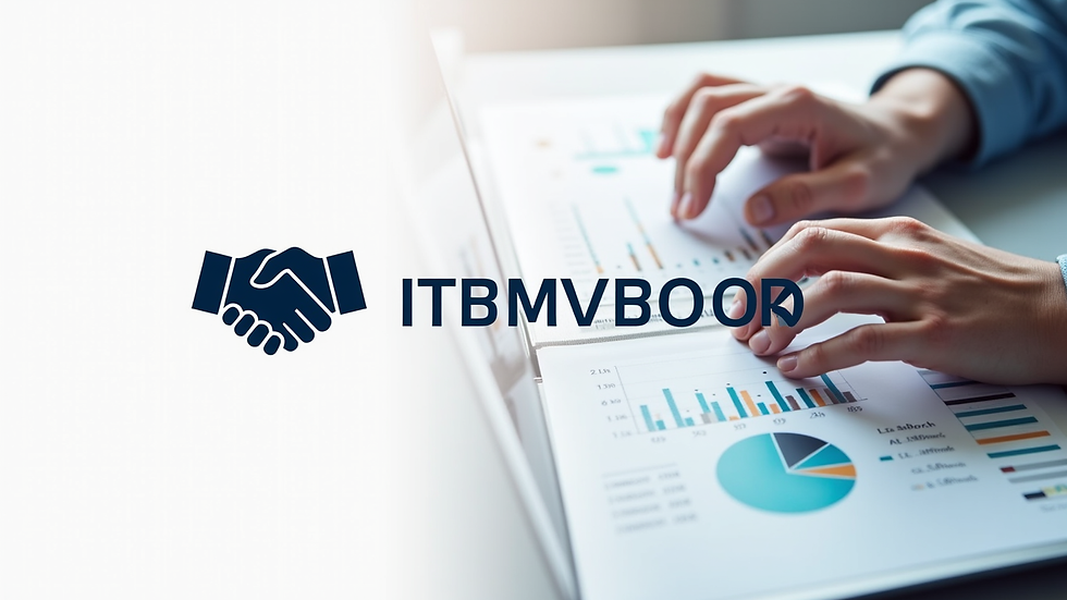 High angle view of a manager reviewing team performance charts on a laptop