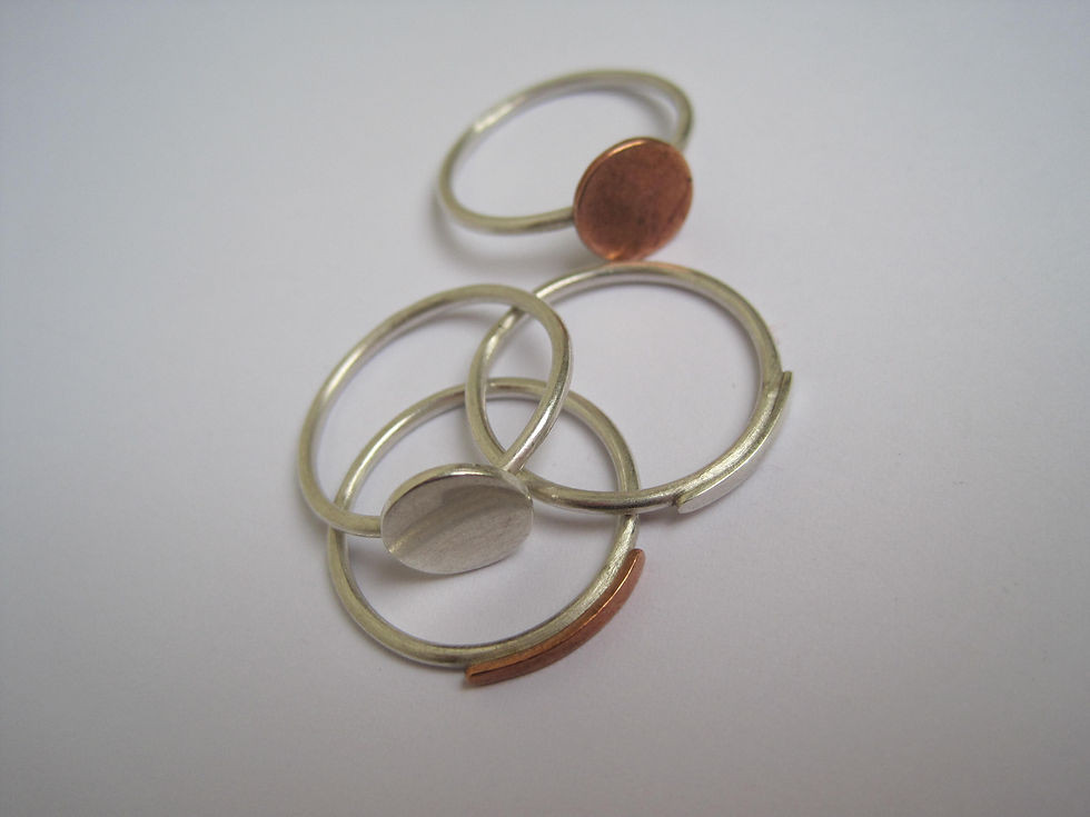 Dot and dash rings