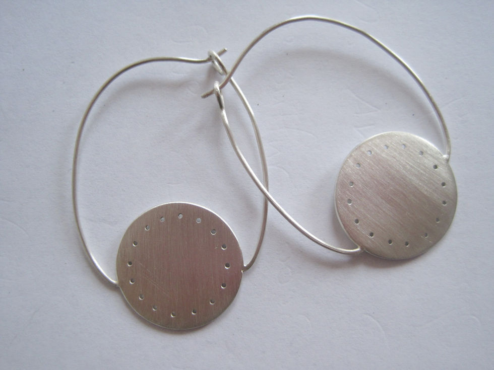 Hanging Dot Earrings