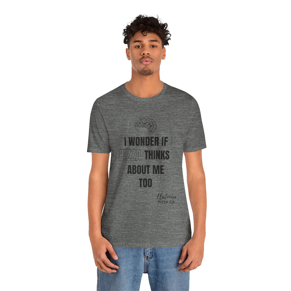Thumbnail: I Wonder If Pizza... Short Sleeve Tee