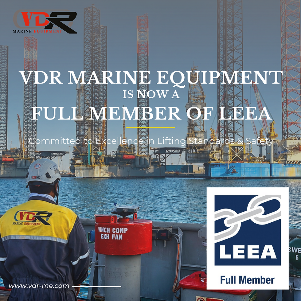 VDR Marine Equipment is now a FULL MEMBER of LEEA