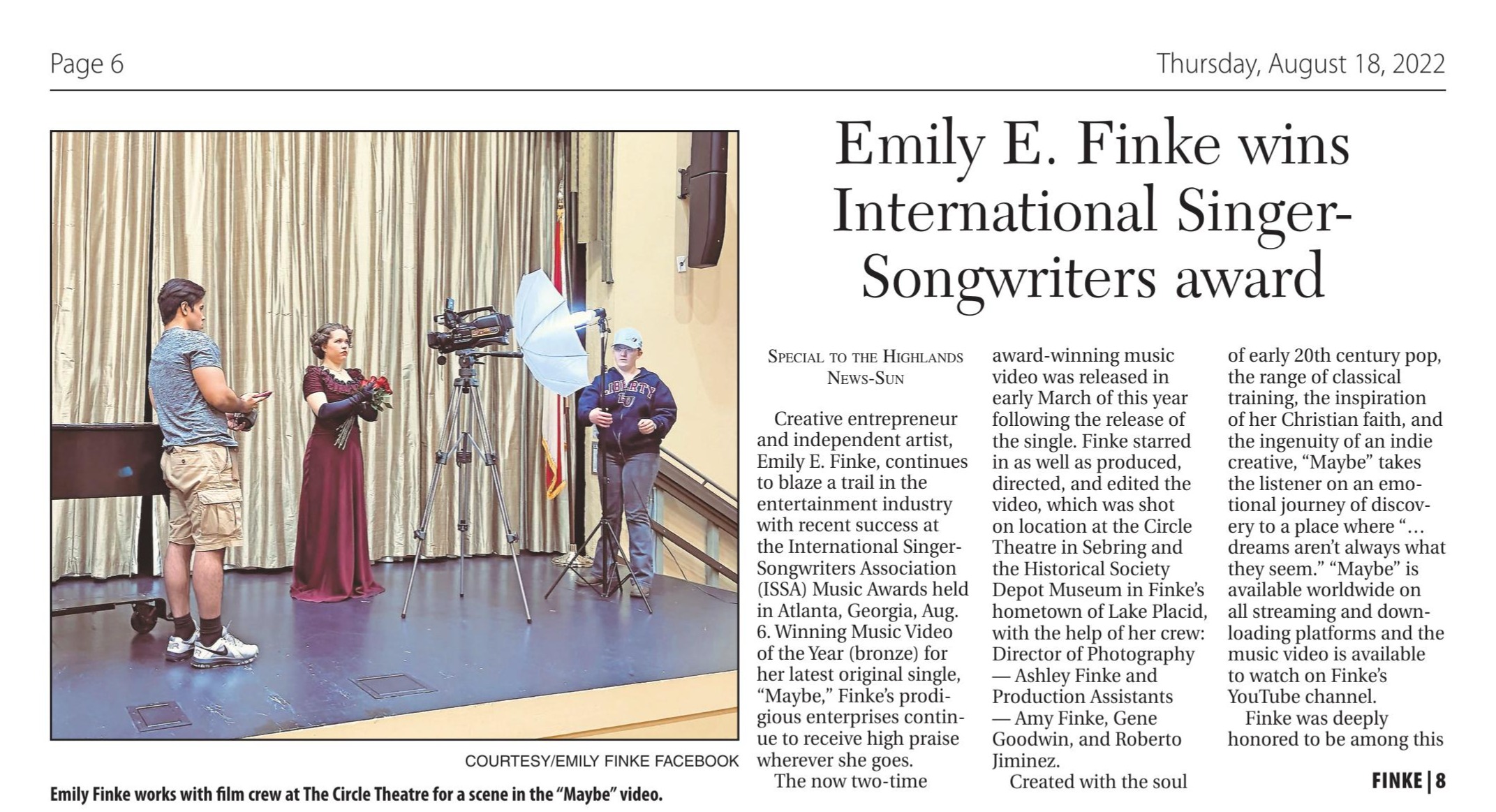 ISSA Award in the Press! content media