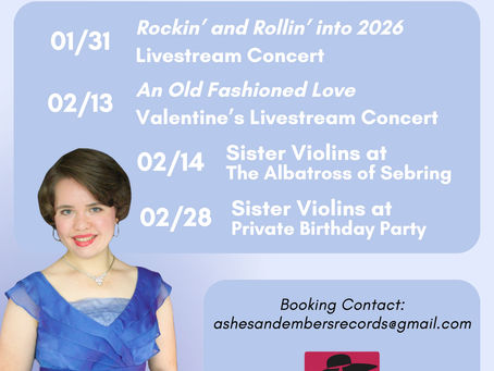 January Updates + Performance Schedule