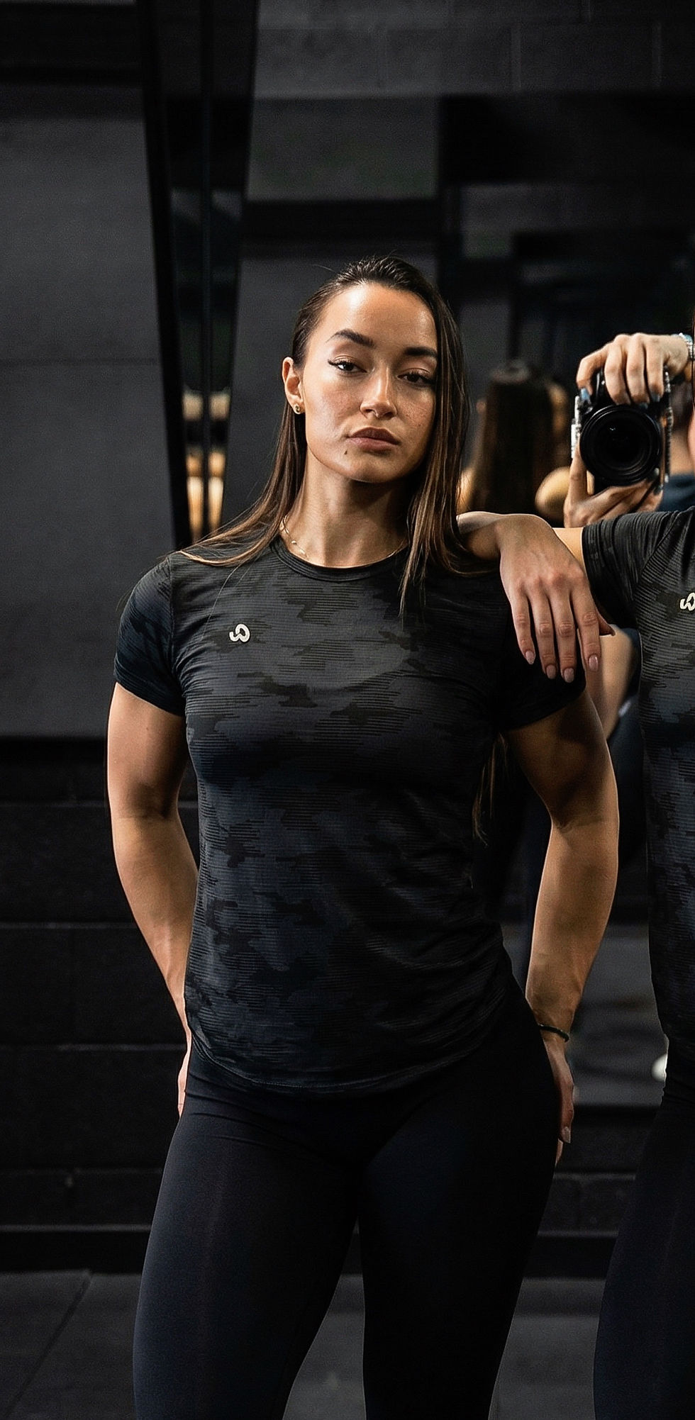 Thumbnail: Cameo black active T-shirt women’s 